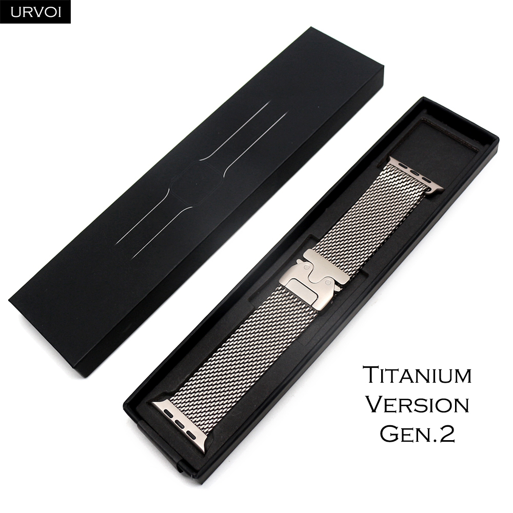 Mesh Coil Strip - URVOI Титановый миланский ремешок для Apple