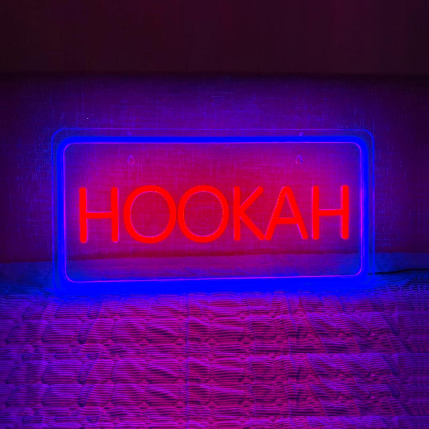 Vaping Store - Неоновая вывеска HOOKAH с USB-подсветкой и