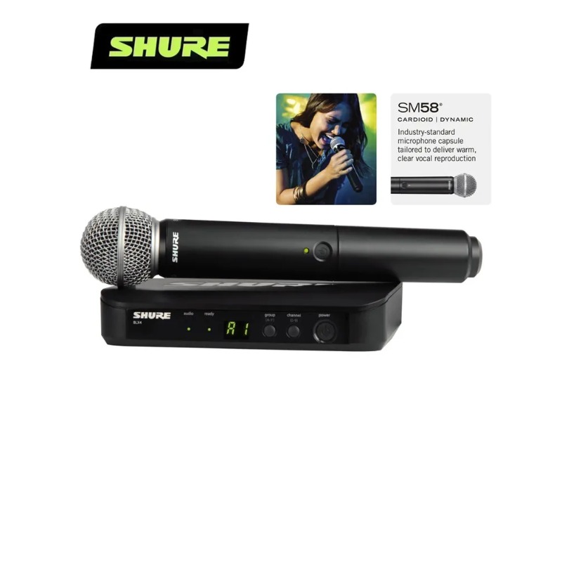 Shure Mic Mv7 - Беспроводная система микрофонов Shure BLX24 для