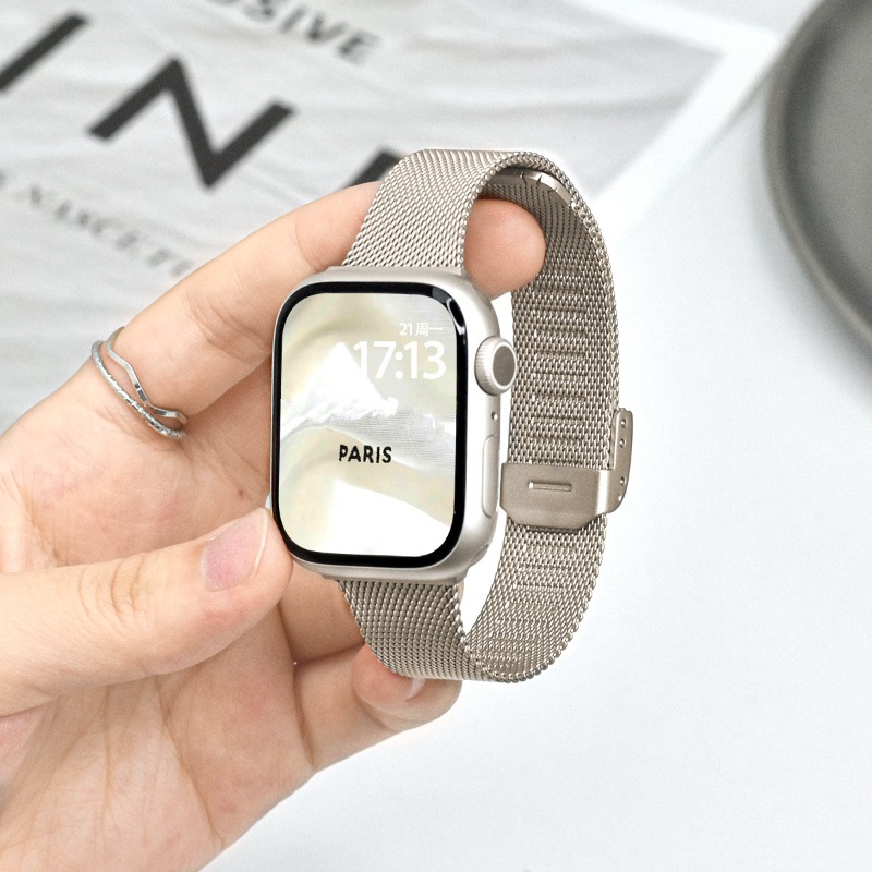 Миланский браслет для Apple Wa – обзор и цена Mesh Coil Strip